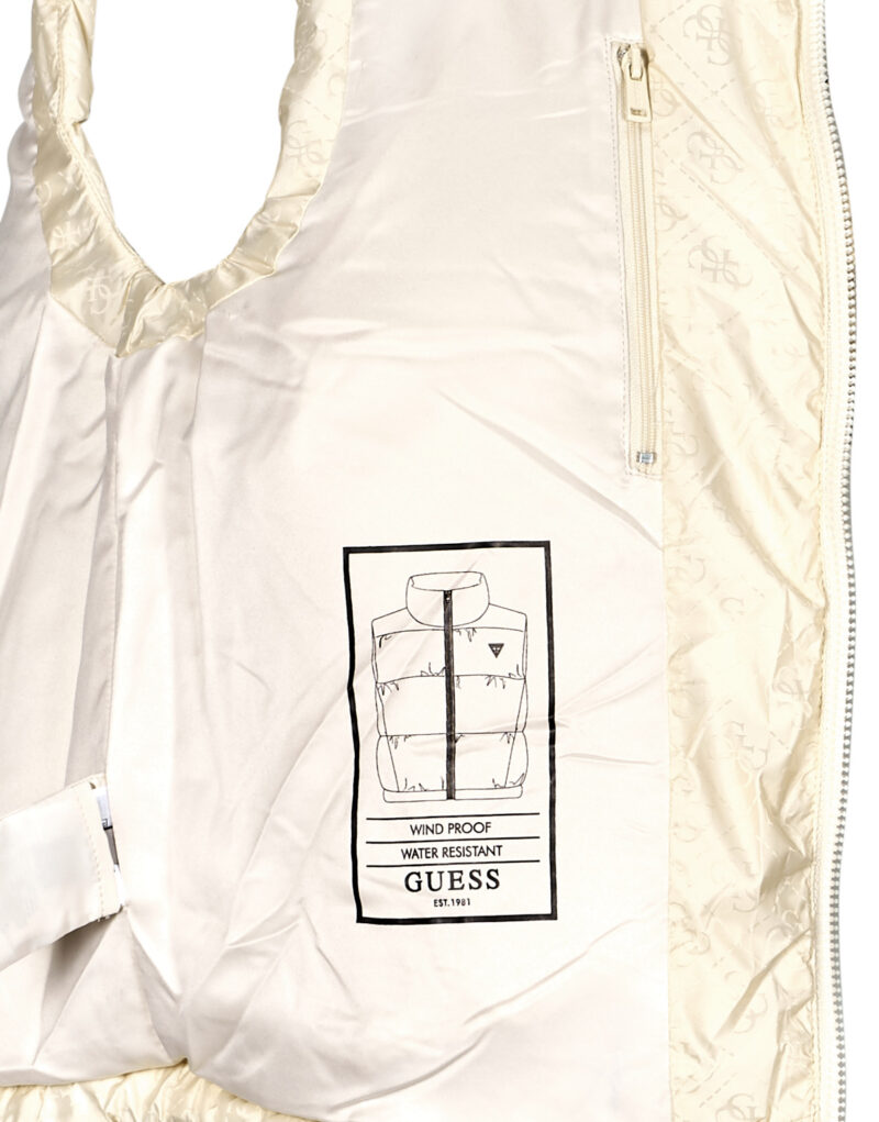 Doudoune Guess NEW 4G LOGO PADDED VEST Beige Piumini Donna - 6