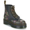 Dr. Martens SINCLAIR DECAYED ROSES Noir Bottes Femmes