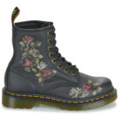 Dr. Martens 1460 DECAYED ROSES CLASSIC TUMBLED NAPPA Schwarze Damen-Ankle-Boots - Gr&ouml;&szlig;e 2