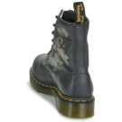 Dr. Martens 1460 DECAYED ROSES CLASSIC TUMBLED NAPPA Schwarze Damen-Ankle-Boots - Gr&ouml;&szlig;e 5