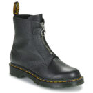 Dr. Martens 1460 FRONT ZIP BLACK WANAMA Nero Stivaletti Donna - 1