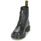 Dr. Martens 1460 FRONT ZIP BLACK WANAMA Nero Stivaletti Donna - 3