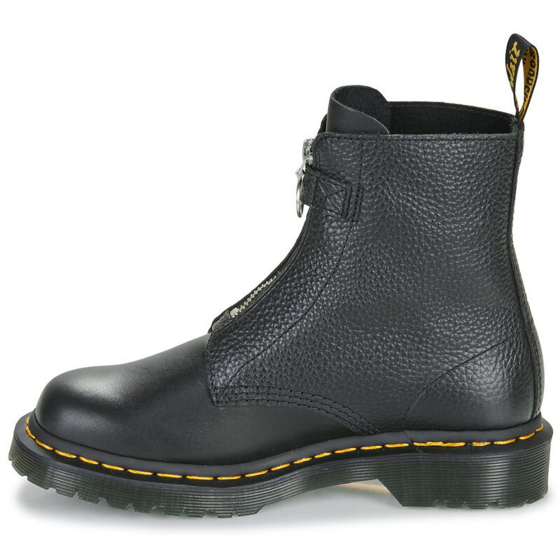 Dr. Martens 1460 FRONT ZIP BLACK WANAMA Nero Stivaletti Donna - 4