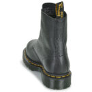 Dr. Martens 1460 FRONT ZIP BLACK WANAMA Nero Stivaletti Donna - 5