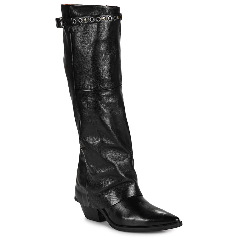 Airstep / AS98 TIAG Schwarze Stiefeletten mit Absatz f&uuml;r Damen - Gr&ouml;&szlig;e 1