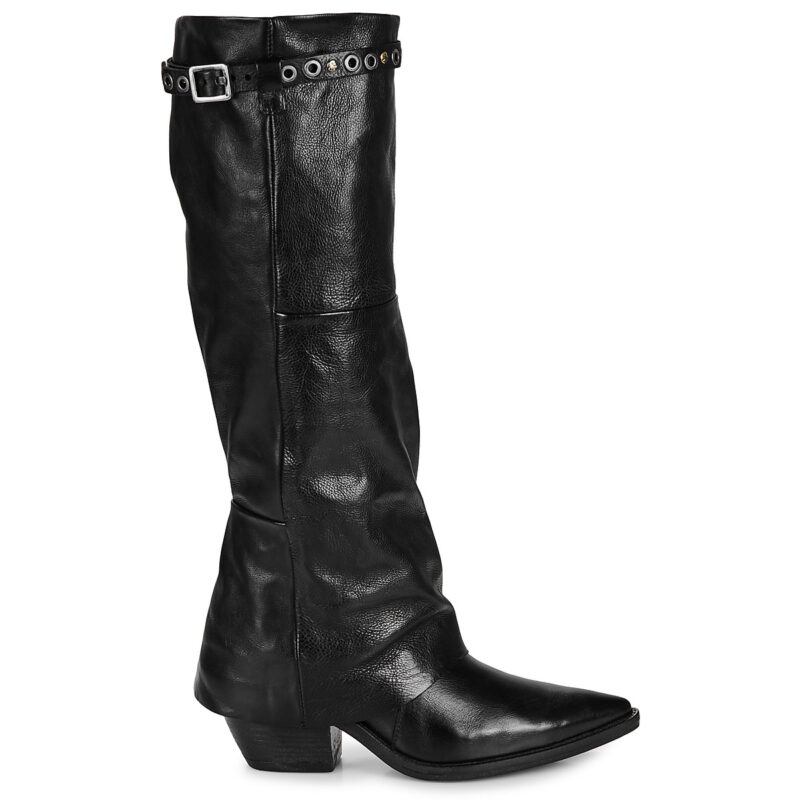 Airstep / AS98 TIAG Schwarze Stiefeletten mit Absatz f&uuml;r Damen - Gr&ouml;&szlig;e 2
