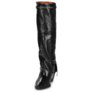 Airstep / AS98 TIAG Schwarze Stiefeletten mit Absatz f&uuml;r Damen - Gr&ouml;&szlig;e 3