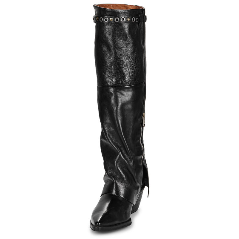 Airstep / AS98 TIAG Schwarze Stiefeletten mit Absatz f&uuml;r Damen - Gr&ouml;&szlig;e 3