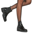 Myma COCHINA Schwarze Damen-Ankle-Boots - Gr&ouml;&szlig;e 8