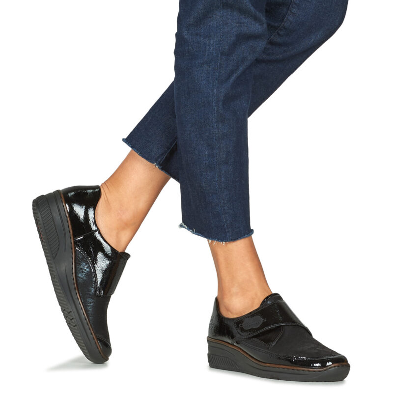 Rieker  LIVOURNA  Nero -  Derby Donna - 8