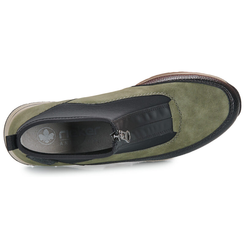 Rieker MEMINIA Verde Sneakers alte Donna - 6