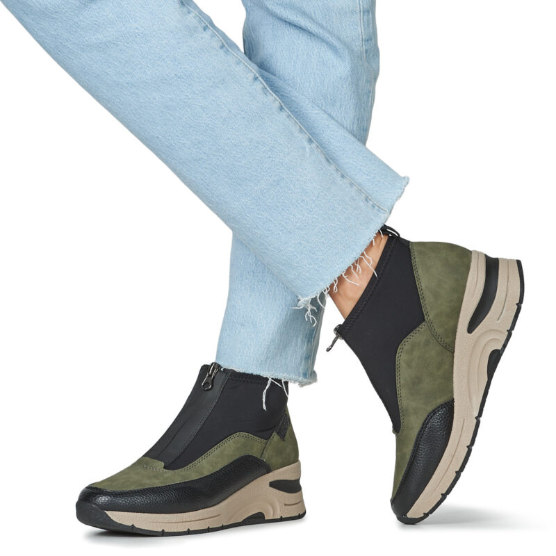 Rieker MEMINIA Verde Sneakers alte Donna - 8