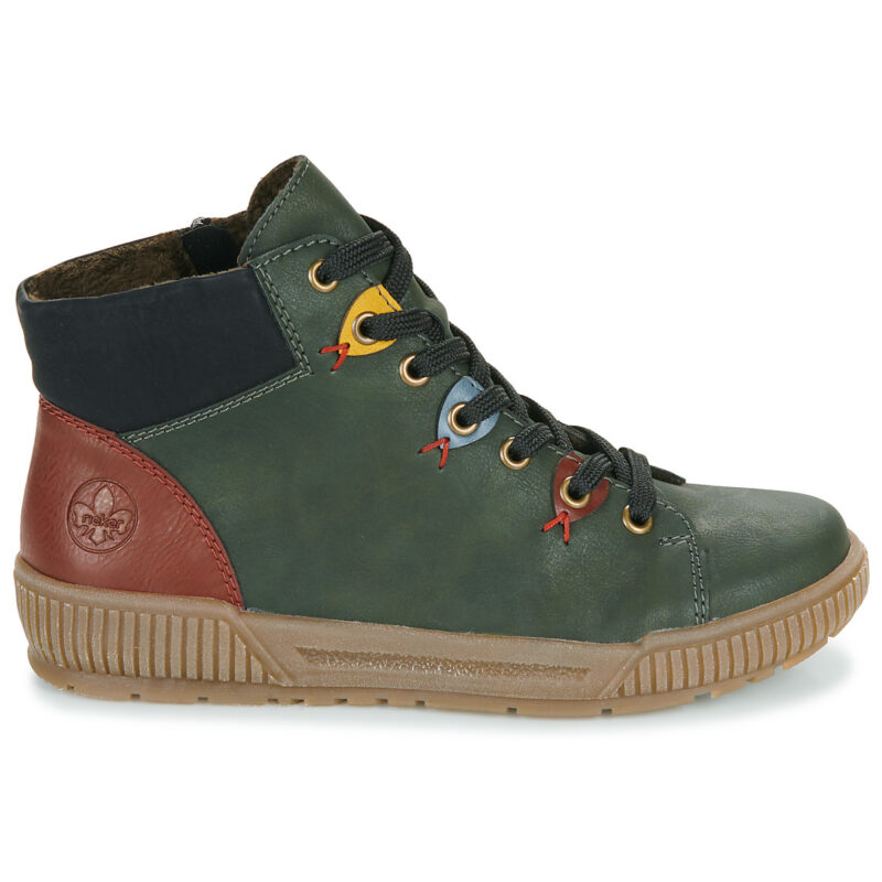 Rieker OPINELA Green Women's High-Top Sneakers - 2