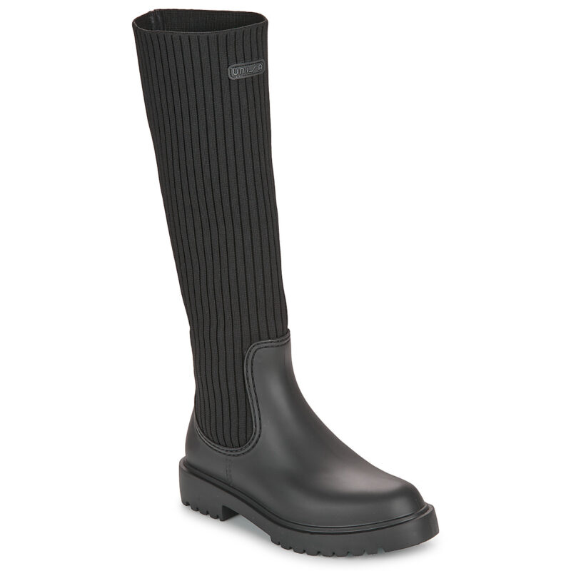 Bottes de pluie noires pour femmes Unisa FALERCE - Pointure 1