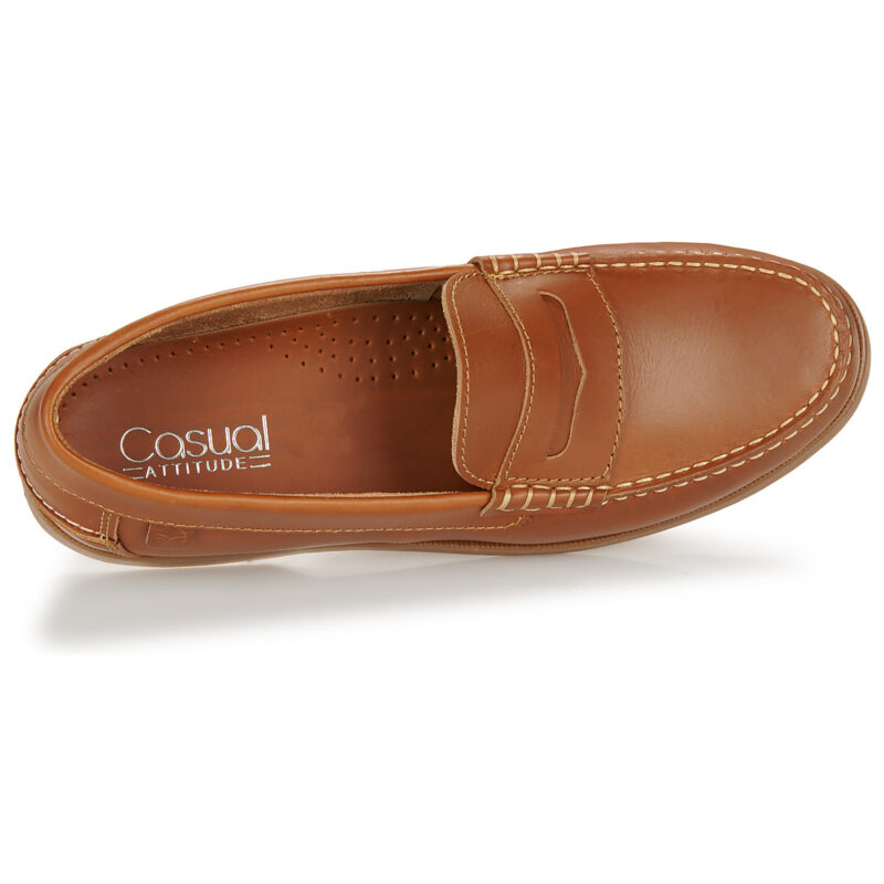 Casual Attitude NEVIAL Brown Men's Boat Shoes - 6