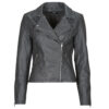 Giacca in pelle Only ONLGEMMA Grigio Giacche in pelle Donna