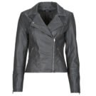 Giacca in pelle Only ONLGEMMA Grigio Giacche in pelle Donna - 1