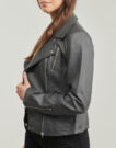 Giacca in pelle Only ONLGEMMA Grigio Giacche in pelle Donna - 5