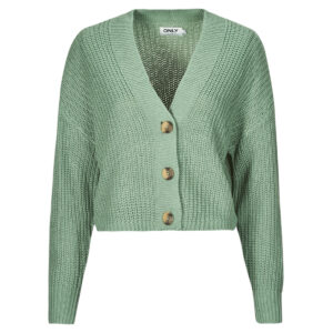 Gilet / Cardigan  Only  ONLCAROL   Verde -  Gilet / Cardigan Donna