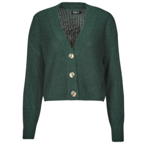 Gilet / Cardigan  Only  ONLCAROL   Verde -  Gilet / Cardigan Donna