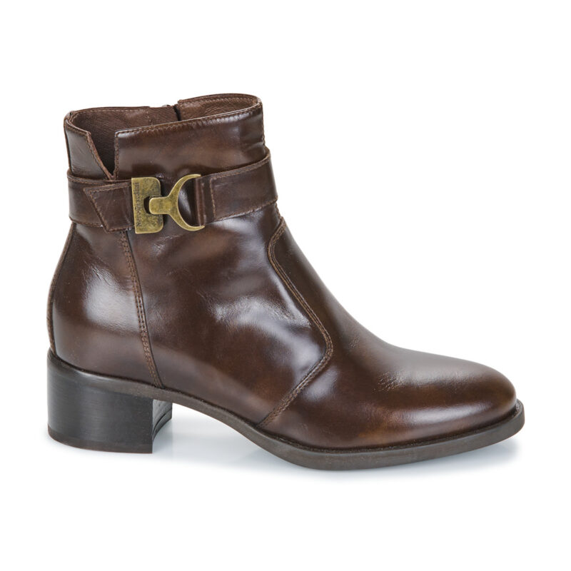NeroGiardini I411270D-300 Braune Damen-Ankle-Boots - Gr&ouml;&szlig;e 4