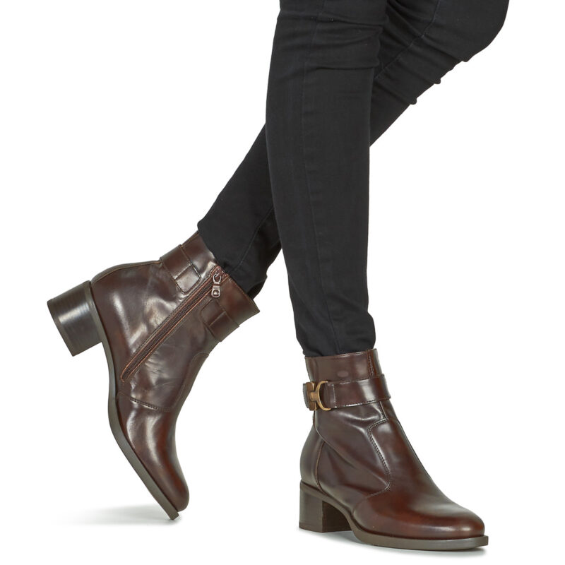 NeroGiardini I411270D-300 Braune Damen-Ankle-Boots - Gr&ouml;&szlig;e 8