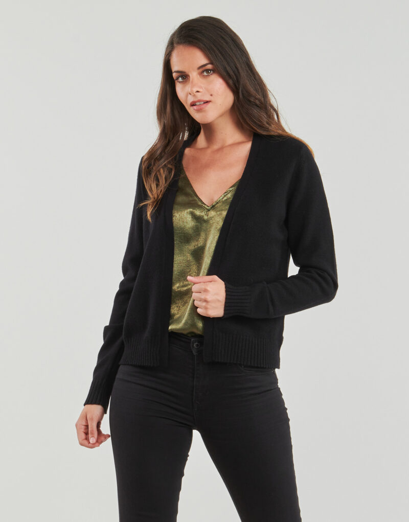 Gilet/cardigan noir Vila VIRIL pour femme - Taille 2