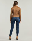 Giacca in pelle Vero Moda VMJOSE Marrone Giacche in pelle Donna - 4