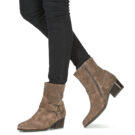 Gabor 56684 Graue Damen-Ankle-Boots - Gr&ouml;&szlig;e 8