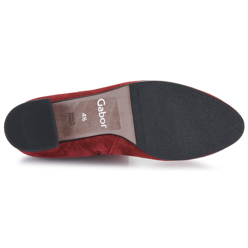 Gabor 55680 Rote Damen-Ankle-Boots - Gr&ouml;&szlig;e 7
