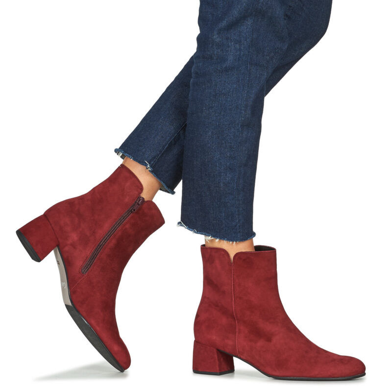Gabor 55680 Rote Damen-Ankle-Boots - Gr&ouml;&szlig;e 8