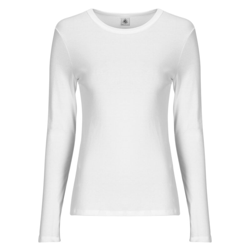 Camisetas de manga larga Petit Bateau ML COL ROND Camisetas de manga larga blancas para mujer - 1