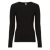 Langarmshirts Petit Bateau ML COL ROND Schwarz Langarmshirts Damen