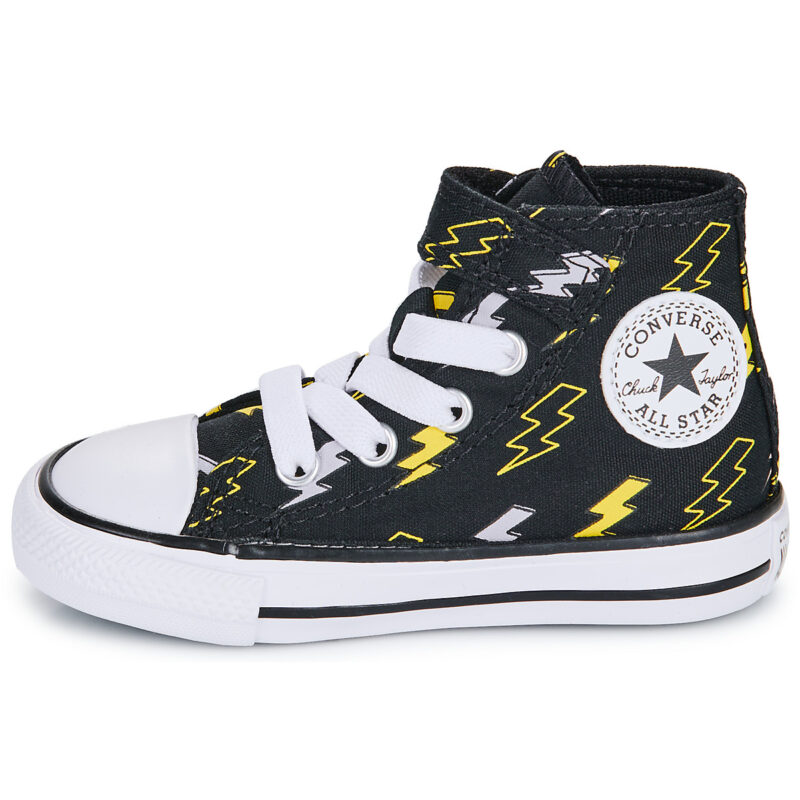 Converse CHUCK TAYLOR ALL STAR ELECTRIC BOLT EASY-ON Black Sneakers Child - 4