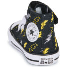 Converse CHUCK TAYLOR ALL STAR ELECTRIC BOLT EASY-ON Black Sneakers Child - 5