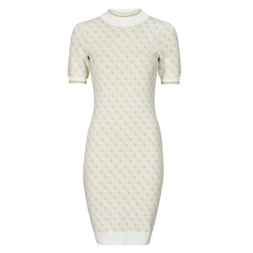 Abito corto beige da donna Guess SS LISE 4G LOGO SWTER, elegante e alla moda, perfetto per occasioni casual e formali. Scopri il comfort e lo stile senza tempo di questo abito versatile, ideale per la stagione estiva. Acquista ora per un look sofisticato!