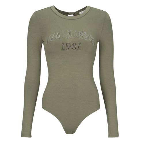 Body LS ALEXANDRA LOGO Kaki Donna di Guess, un capo d'abbigliamento elegante e versatile. Realizzato in un colore kaki alla moda, questo body è perfetto per ogni occasione. Il design con logo Guess aggiunge un tocco di stile e autenticità. Ideale per completi casual e per serate eleganti, questo body si abbina facilmente a jeans o gonne. Scegli il Body LS ALEXANDRA LOGO Kaki Donna di Guess per un look chic e moderno.