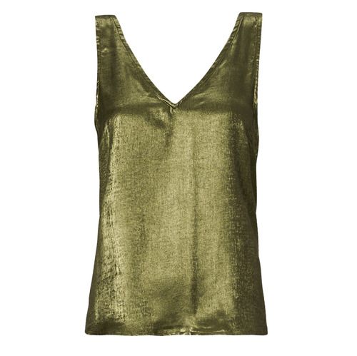 Camicetta Donna Vila VIMETALLA Kaki - Elegante camicetta in colore kaki con dettagli sofisticati, ideale per outfit casual o da ufficio. Tessuto leggero e traspirante, perfetta per la stagione primavera-estate. Acquista ora per un tocco di stile e freschezza nel tuo guardaroba!