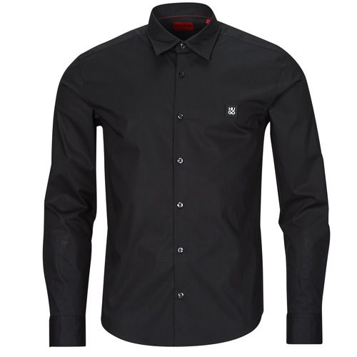 Camicia a maniche lunghe uomo HUGO Ermo Nero, elegante e versatile, perfetta per ogni occasione. Tessuto di alta qualità e design moderno, ideale per completare il tuo look con stile. Disponibile per acquisto online.