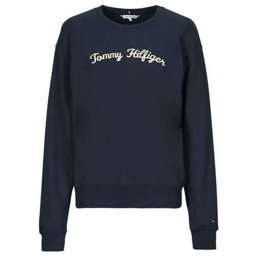 Felpa Tommy Hilfiger MDRN REG SCRIPT SWEATSHIRT Marine per Donna, caratterizzata da un design elegante e moderno. Realizzata in morbido cotone, offre comfort e stile per ogni occasione. Ideale per outfit casual, perfetta da abbinare a jeans o pantaloni sportivi. Acquista ora la felpa Tommy Hilfiger per un look trendy e raffinato!