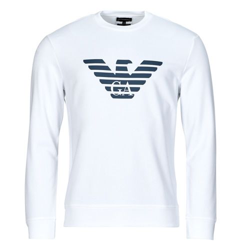 Felpa bianca da uomo Emporio Armani 8N1MR6, elegante e alla moda, realizzata con materiali di alta qualità. Design moderno e versatile, perfetta per ogni occasione. Scopri lo stile iconico di Emporio Armani e aggiungi un tocco di classe al tuo guardaroba. Disponibile online per gli amanti della moda.