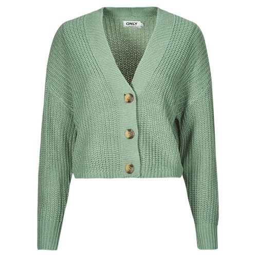 Gilet / Cardigan Donna Only ONLCAROL Verde - Elegante, versatile e alla moda, questo cardigan verde è perfetto per ogni occasione. Realizzato in morbido tessuto, offre comfort e stile, ideale da abbinare a jeans o pantaloni eleganti. Aggiungi un tocco di colore al tuo guardaroba con questo must-have della collezione Only.