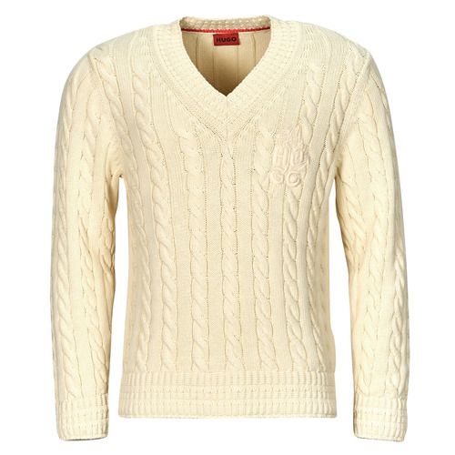HUGO Sacoss Beige Maglione Uomo 1 Maglione HUGO Sacoss Beige per uomo, elegante e trendy, realizzato in morbido tessuto ideale per l'autunno/inverno. Questo pullover versatile aggiunge un tocco di stile a qualsiasi outfit, perfetto per occasioni casual o formali. Disponibile in diverse taglie, il maglione HUGO Sacoss è un must-have per il guardaroba maschile, combinando comfort e moda. Acquista ora il tuo maglione HUGO Sacoss Beige!