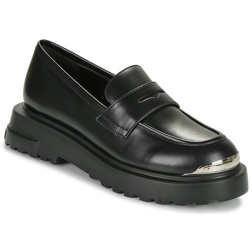 Mocassini Donna Love Moschino SQUARE LOVE SHOE Nero, eleganti e alla moda, perfetti per ogni occasione. Design sofisticato e versatilità per completare il tuo outfit con stile. Scarpe di alta qualità per un comfort senza pari.