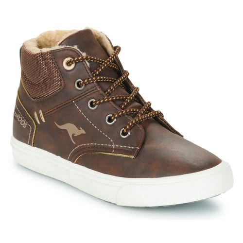 "Scarpe bambino ragazzo Kangaroos Kavu X Marrone, sneaker con design moderno e confortevole, ideale per l'uso quotidiano. Perfette per ragazzi attivi, queste scarpe offrono stile e funzionalità, garantendo il massimo comfort durante il gioco e le attività scolastiche. Scopri la qualità e la robustezza delle scarpe Kangaroos, ideali per ogni occasione."
