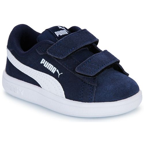 Puma Scarpe bambino ragazzo SMASH 3.0 INF Marine, in suede blu scuro, design sportivo e alla moda, ideali per attività all'aperto e uso quotidiano. Comfort e stile per i più giovani, perfette per compleanni e occasioni speciali. Acquista le migliori scarpe per bambini con qualità Puma.