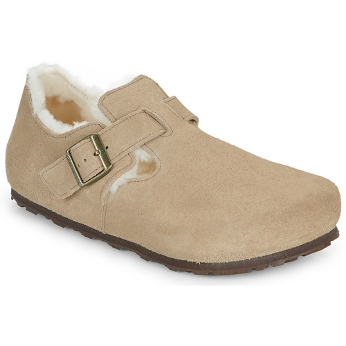 Birkenstock London Shearling LEVE Taupe Beige Derby Men