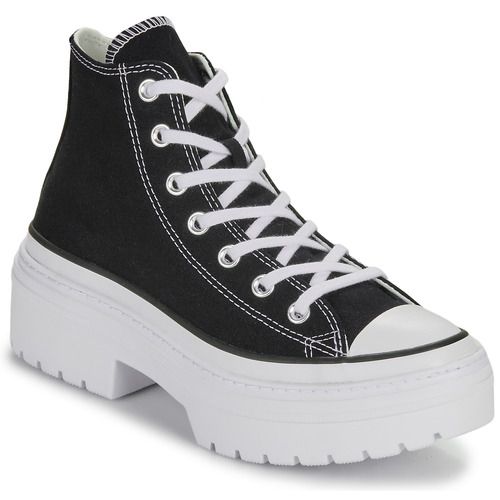 Sneakers alte Converse CHUCK TAYLOR ALL STAR LUGGED HEEL PLATFORM in nero per donna, caratterizzate da un design elegante e confortevole. Queste sneakers sono perfette per ogni occasione, con suola platform che offre stile e supporto. Acquista ora le Converse CHUCK TAYLOR per un look alla moda e distintivo.