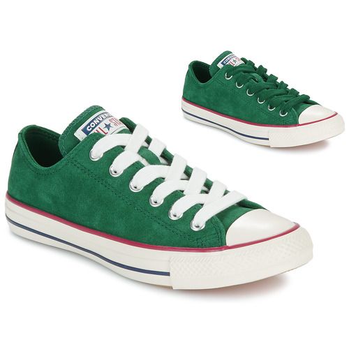Sneakers basse Converse CHUCK TAYLOR ALL STAR in verde per donna, perfette per un look casual e alla moda. Ideali per ogni occasione, queste scarpe offrono comfort e stile unico. Acquista ora le iconiche Converse CHUCK TAYLOR ALL STAR per completare il tuo outfit!
