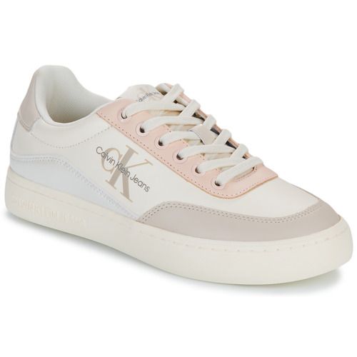Sneakers basse Donna Calvin Klein Jeans CLASSIC CUPSOLE LOW LACE LTH ML in bianco, ideali per un look casual e alla moda. Design elegante con suola cupsole per comfort e stile. Acquista ora le tue nuove sneakers trendy!